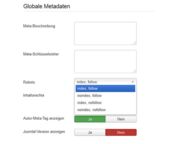 metatags in Joomla